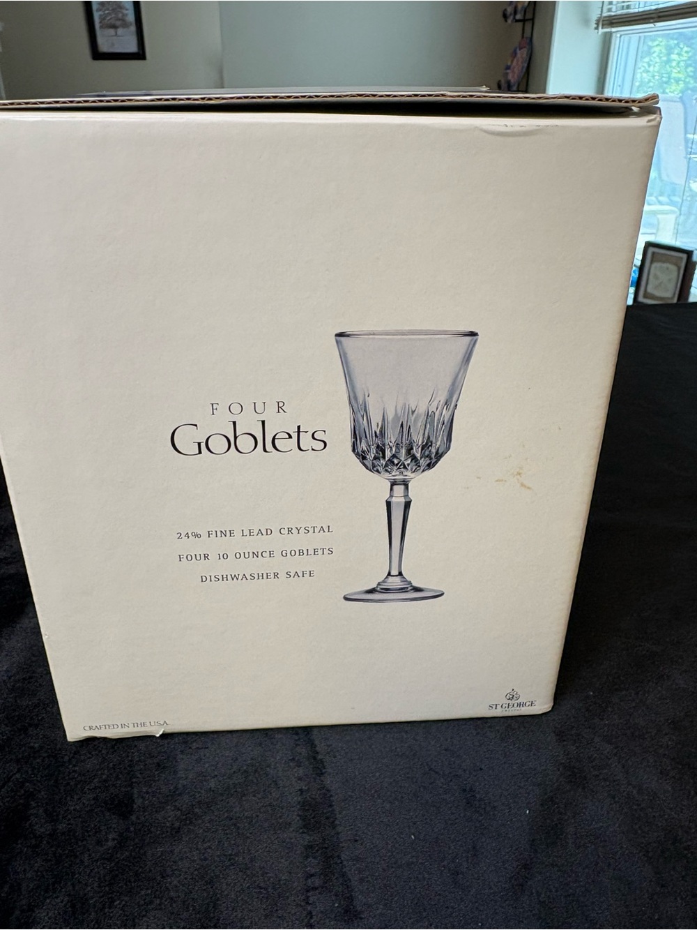 Toscany Odyssey Series Clear Goblets - Set of 4 24% Fine Crystal - Picture 2 of 3